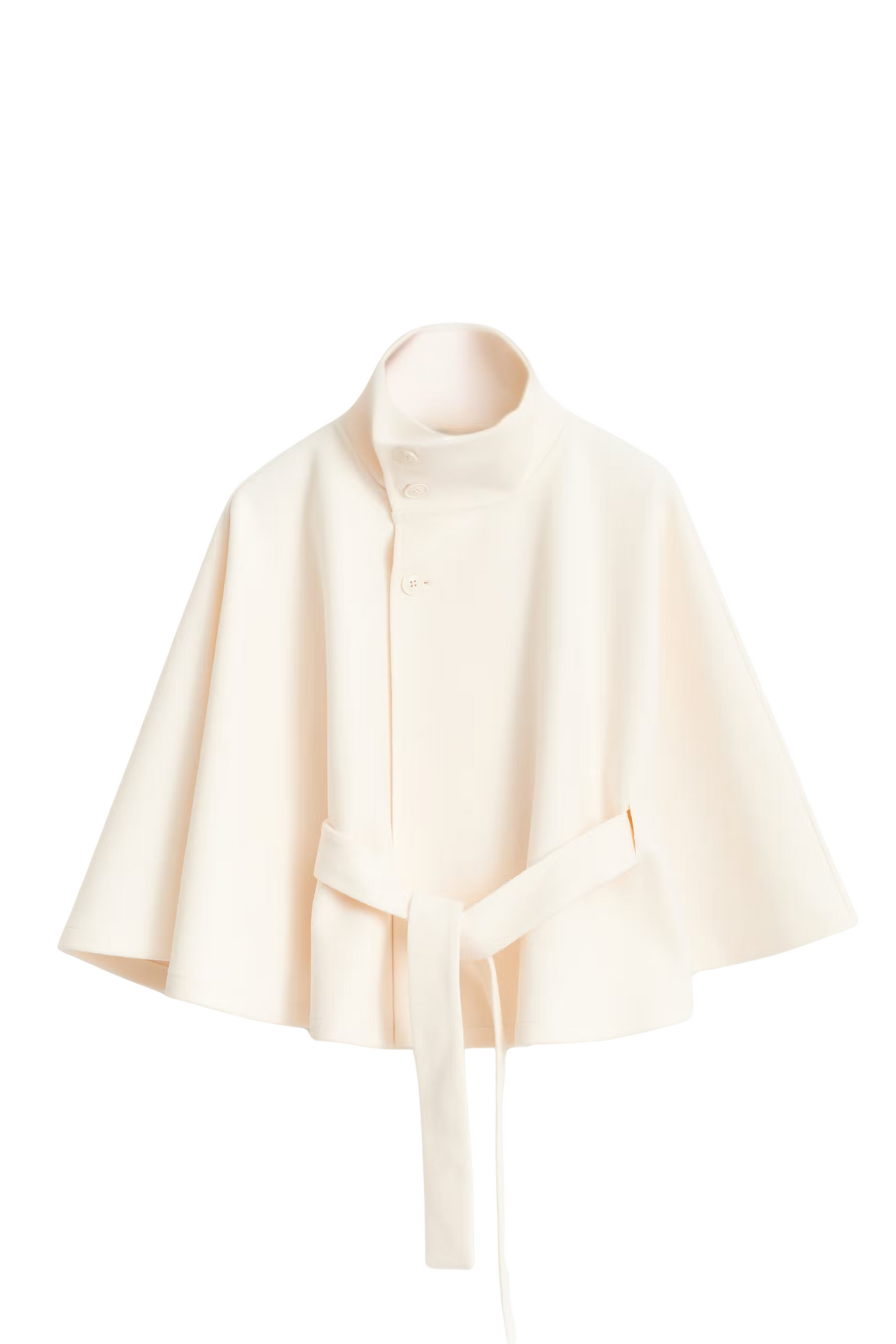 LIGNE PURE - MANTEAU CEINTURÉ À COL HAUT