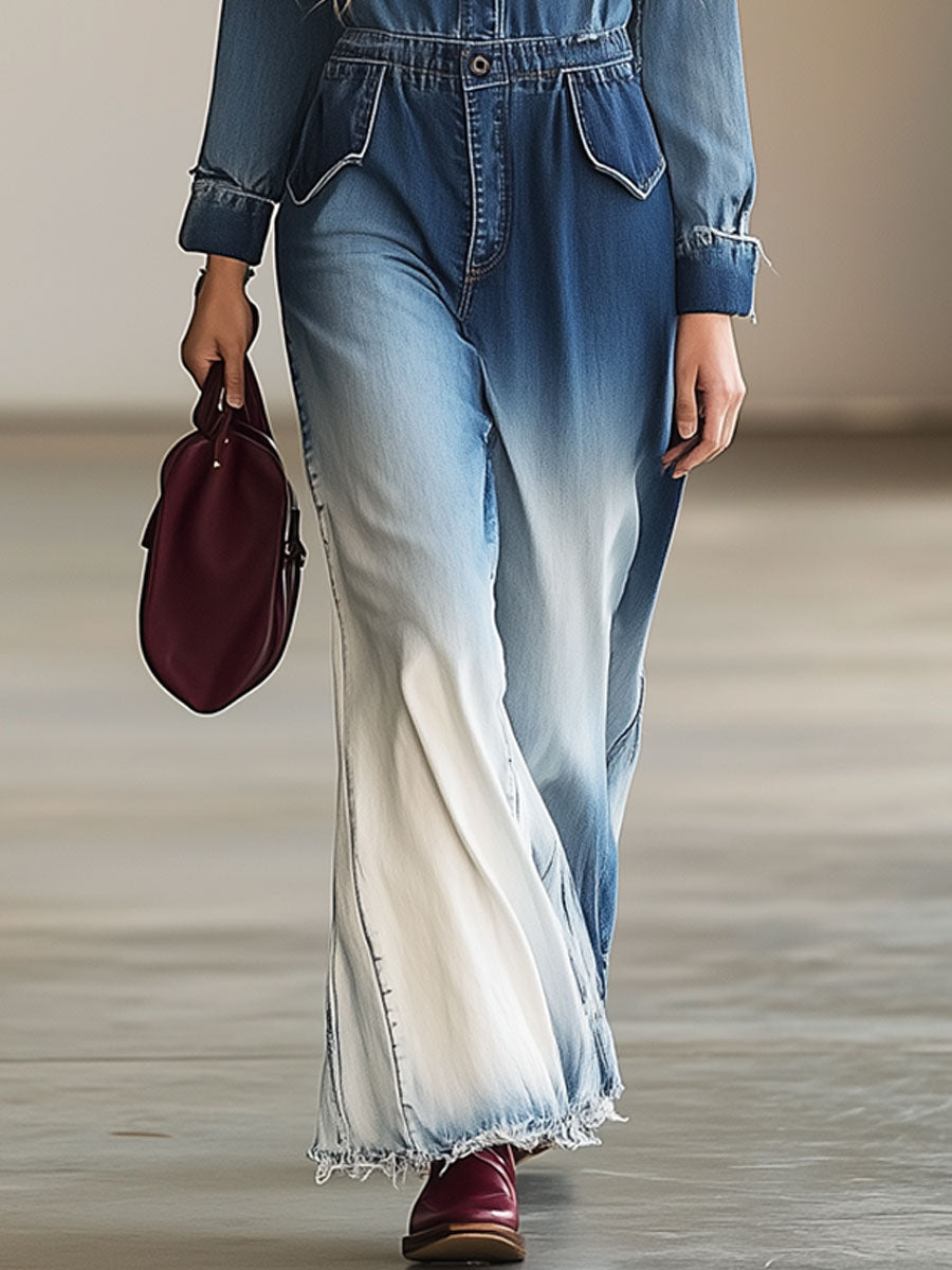 Combinaison Jean Dégradé Ample